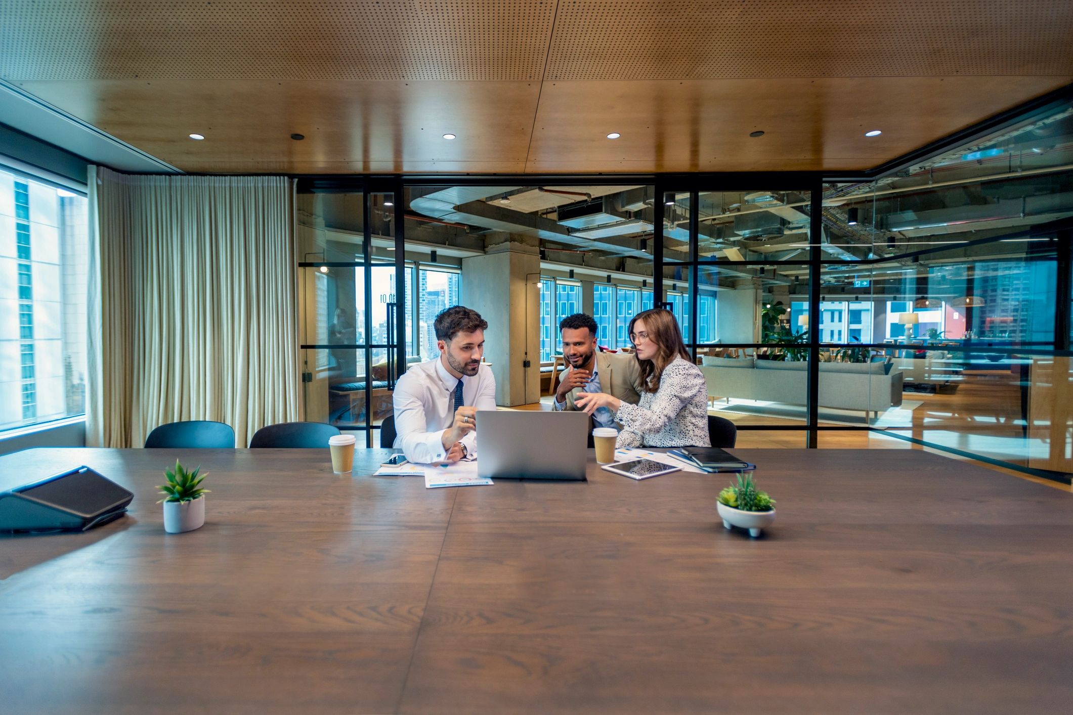 Australian lawyers meeting clients